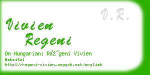 vivien regeni business card